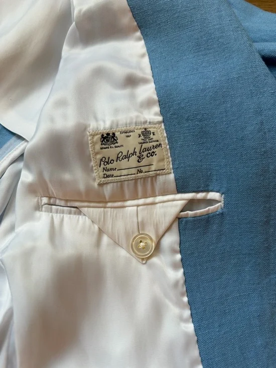 Polo Ralph Lauren 100% linen single-breasted blazer - Picture 13 of 13